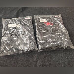 thirty-one Black Polka Dot Duo storage bags snap with Star Accents